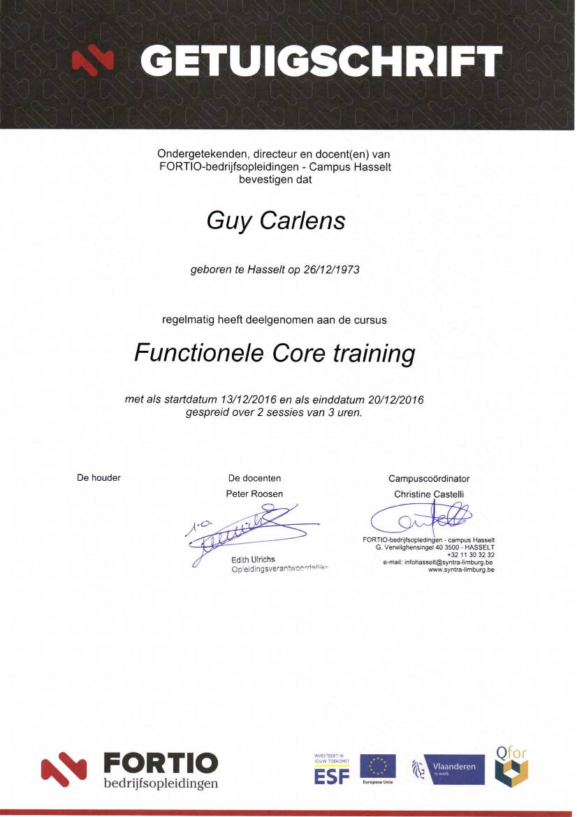 Functionele core training