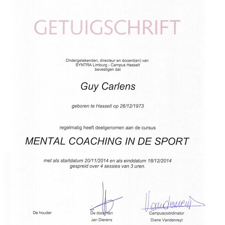 Mental coaching in de sport